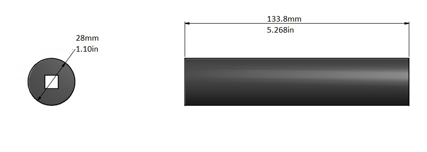 rattleware Rubber Bar Cover, 5.5", 25901 - Image 2