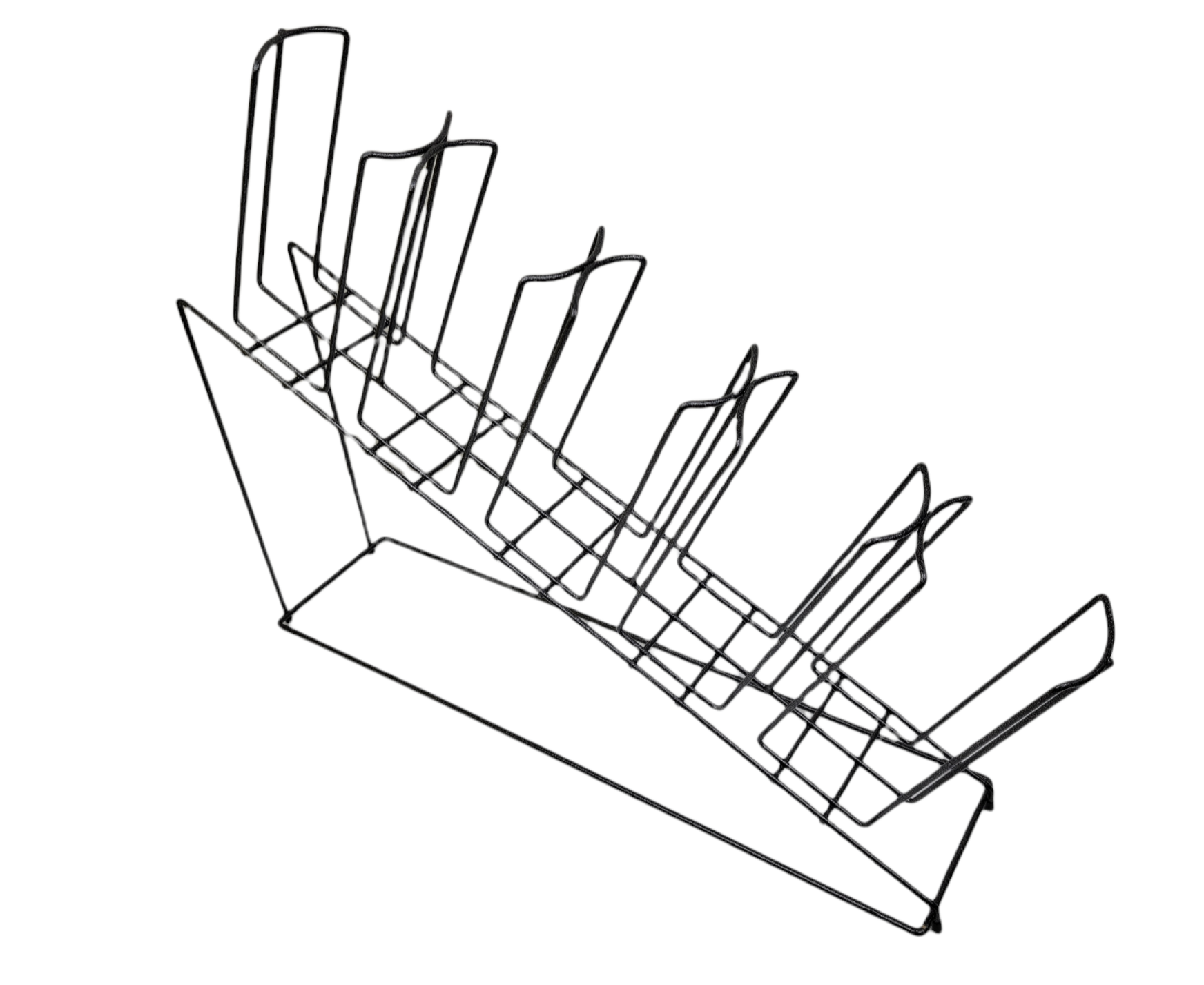 rattleware Cup Rack, 5 Sel, Wire, Slant, RW487 - Image 3