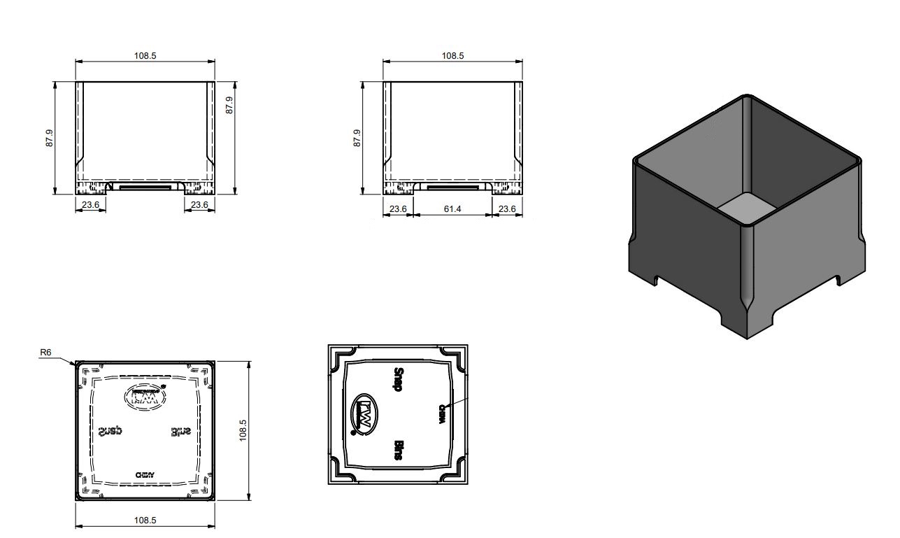 rattleware Snap Bin 3.5" - 82030-01 - Image 2