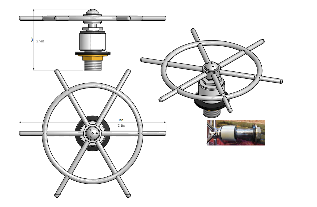 rattleware Pitcher/Glass/Blender Rinser Stainless Steel - RW527 - Image 3