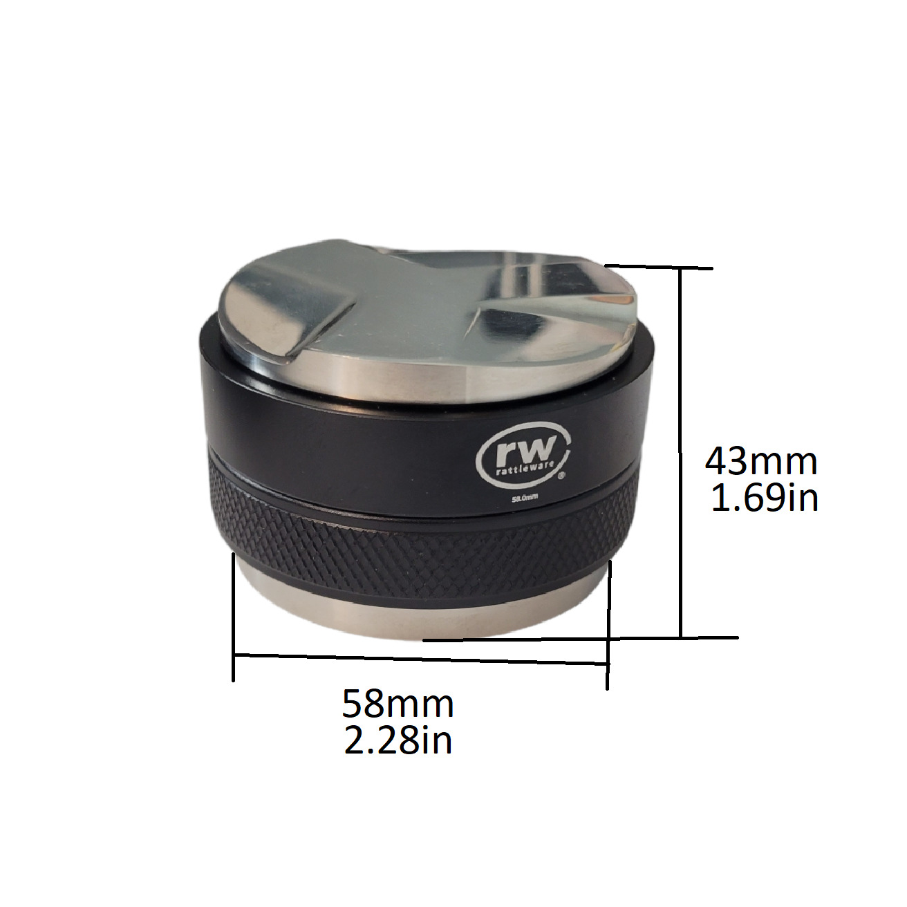 rattleware Adjustable 58mm Double Sided Tamper - Image 3