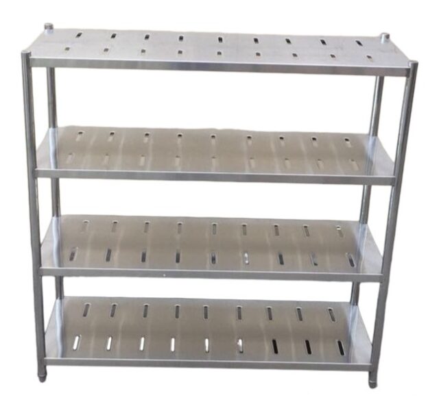 Quality Industries Shelves, Stainless Steel, Punched, 1200x480x1500mm, ~47.25x19x59in