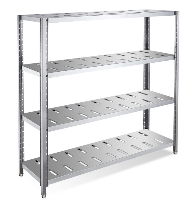 Quality Industries Economy Shelves, Stainless Steel, Adjustable, 1500x480x1500