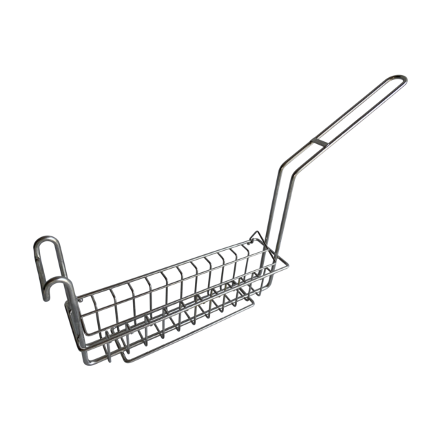 Quality Industries Fry Basket, Stainless Steel, 12 Fish Fillet, 303x74x70 (mm)