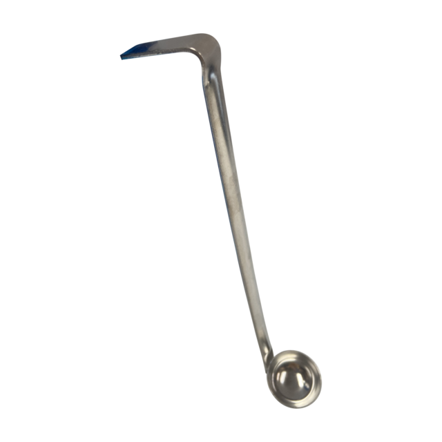Quality Industries Stainless Steel Ladle, 0.5oz Serving Tool, 10.5in, 461301