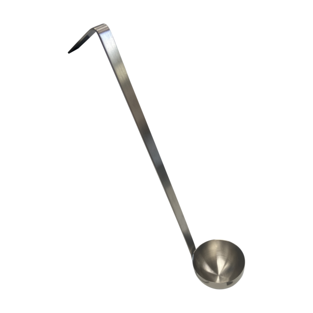 Quality Industries Stainless Steel Ladle, 4oz Serving Tool with Thick Bowl, 13.78in