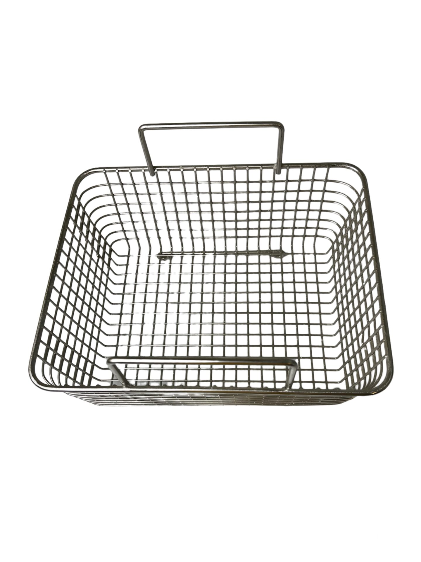 Quality Industries Dip Basket, Stainless Steel, Half Sized, Two Handles, 280x229x108 (mm)