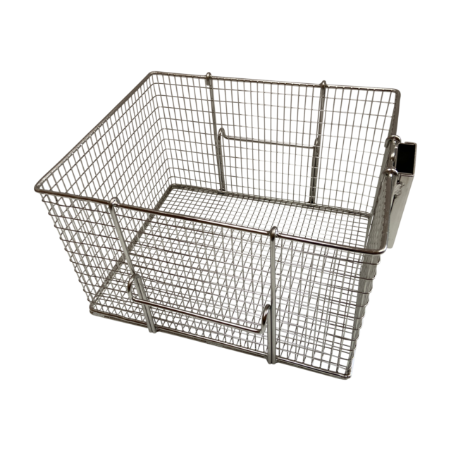 Quality Industries Open Basket, Stainless Steel, No Handle, Two Side Hooks, 345x285x215 (mm)