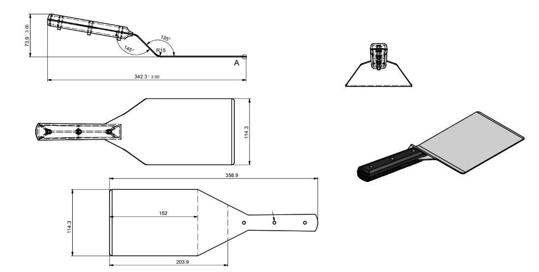 Quality Industries Spatula, Grill, 4-1/2, No logo - Image 2