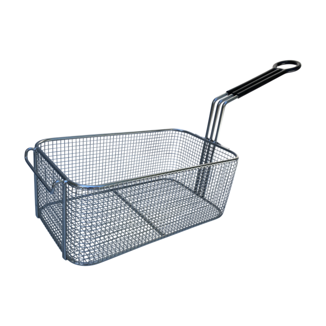 Quality Industries Fry Basket, Stainless Steel, Electropolished, Rounded Corners, 310x170x120 (mm)