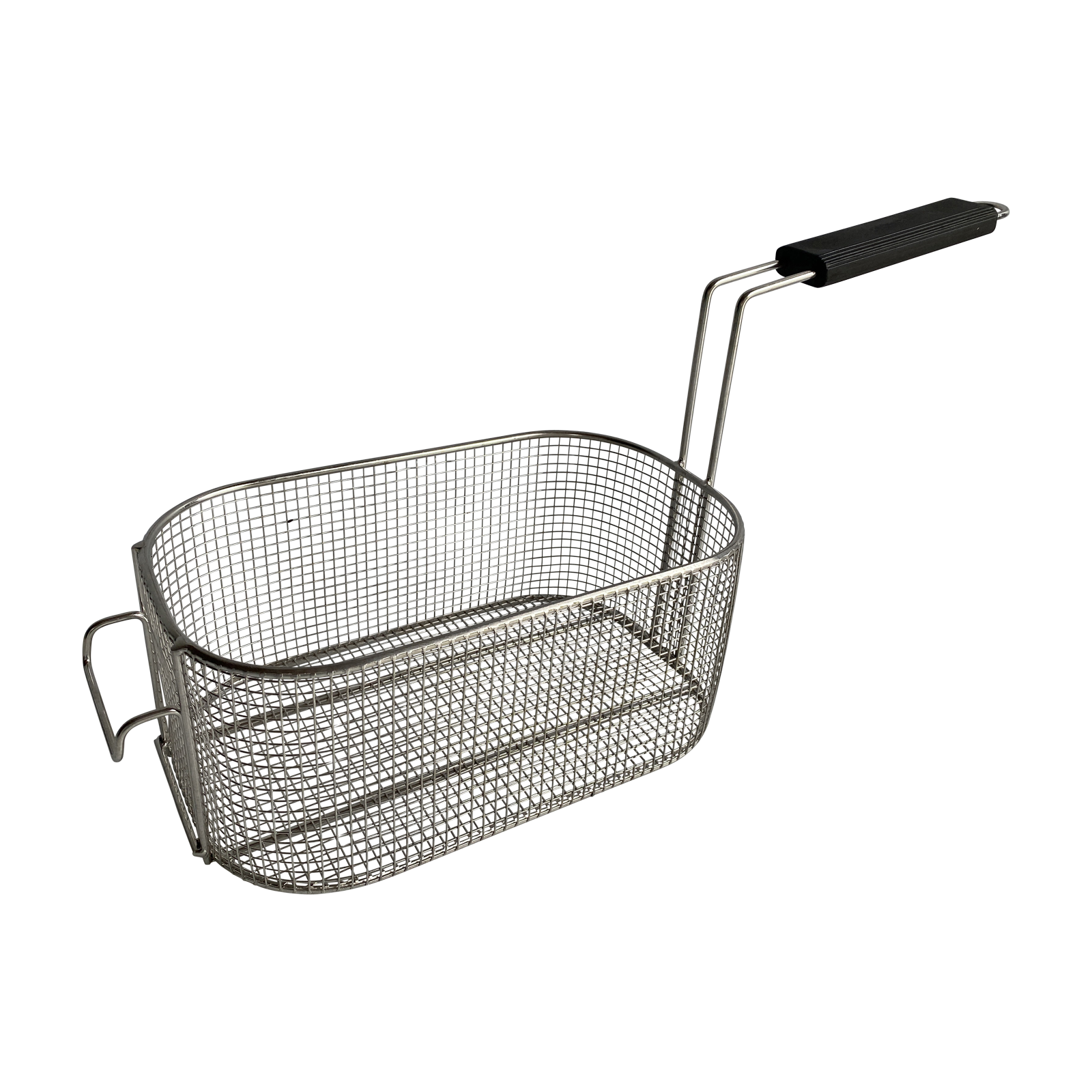 Quality Industries Fry Basket, Black Handle, Stainless Steel, Rounded Edges, 297x175x130 (mm) - Image 2