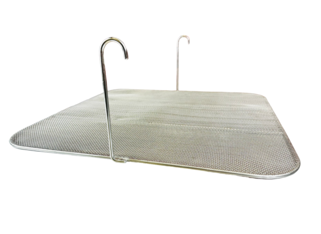 Quality Industries Stainless Steel Sediment Tray, 440mmx440mm Screen, Two Handle