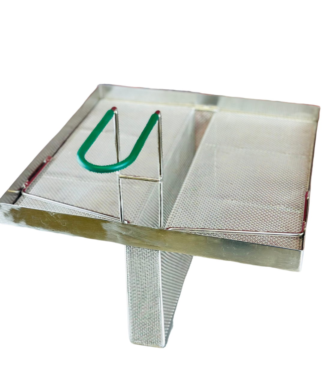 Quality Industries Stainless Steel Sediment Tray, 342mmx342mm, 160mmx45mm U Shaped Offset - Image 3