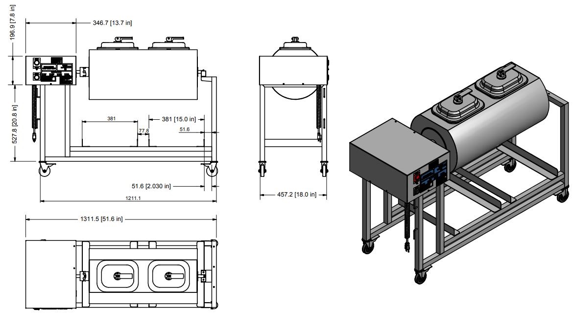 Quality Industries 120V Double Marinator, FMD015 - Image 2