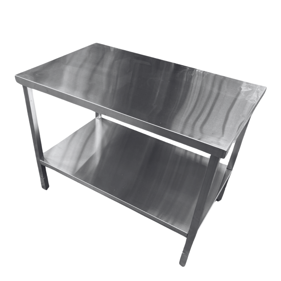 Quality Industries Table with Bottom Shelf, 60" x 30" x 36", Stainless Steel - Commercial Kitchen Appliance - Image 2