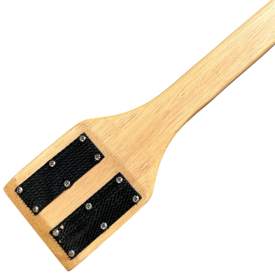 Quality Industries Fryer Cleaning Tool, 36x3.25x0.75in Wood Scraper with Hook and Latch, Non-Conductive, Heat-Resistant - Image 4