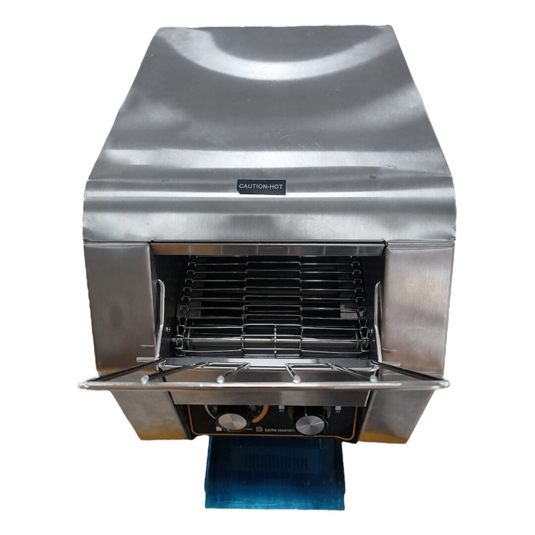 Quality Industries Stainless Steel Conveyor Toaster - 6-Gear Adjustable, 16.5x14.5x15.2in