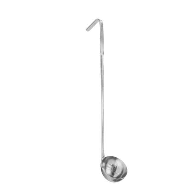 Quality Industries 2oz Stainless Steel Ladle, Silver, 13-Inch Long Handle