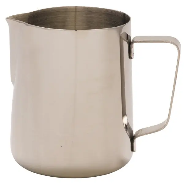 rattleware 20oz Latte Art Pitcher with RW Logo, Stainless Steel, 07010
