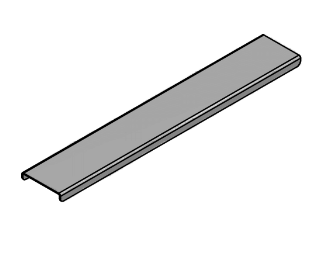 Quality Industries 16" Stainless Steel Adapter Bar - Divider for Steam Tables