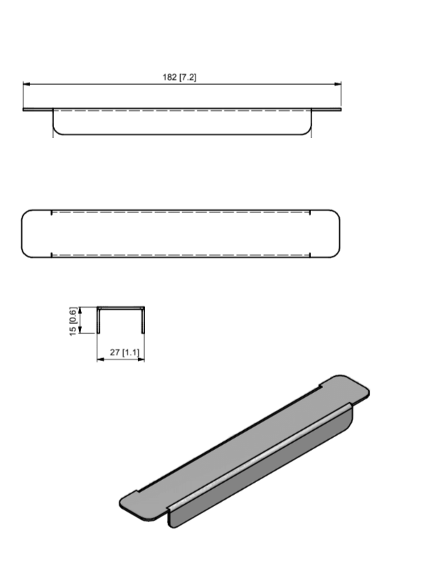 Quality Industries 7" Stainless Steel Adapter Bar - Divider for Buffet and Catering - Image 4